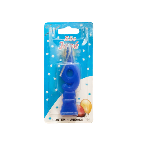 VELA ANIVERSARIO AZUL SAO JOSE N9