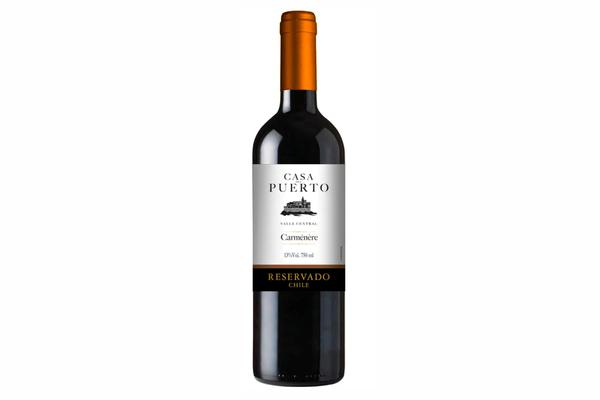 VINHO TINTO CARMENERE CASA DEL PUERTO 750ML