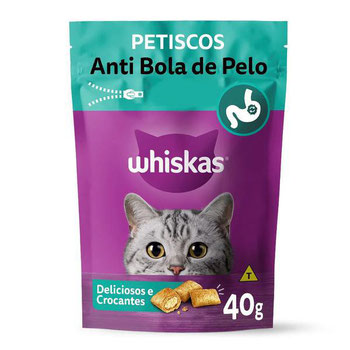 WHISKAS TEMPTATI ANTI BOLA DE PELO 40G