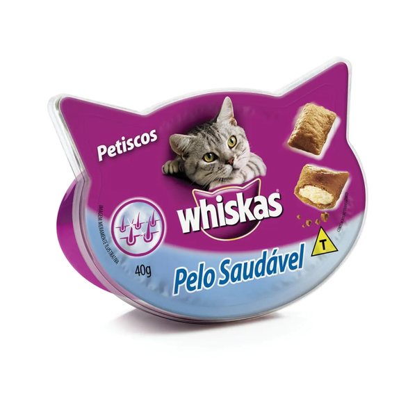 WHISKAS TEMPTATS PELO SAUDAVEL 40G