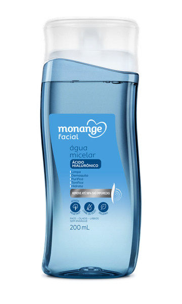 Água Micelar Facial Monange Frasco 200ml