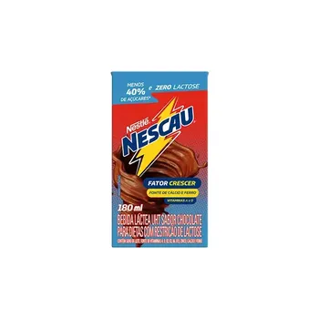 Achocolatado Liquido 180ml Zero Lactose E 35% Menos Acucar Nescau Nestle