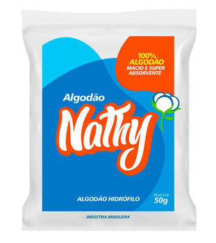 Algodao 50gr Hidrofilo Zig Zag Nathy