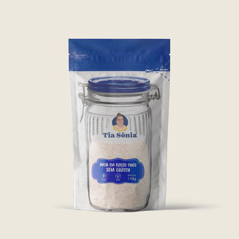 Aveia Em F.Finos S/Glutem 170g Minha Tia