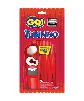 Bala De Goma Go Jelly Tubinho Mgo 70g