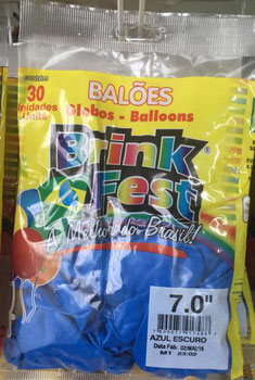 Balao Liso C/30 Azul Brink Fest