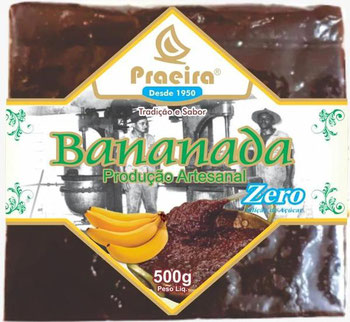 Bananada 500g  Zero Ad.Acucar Praeira