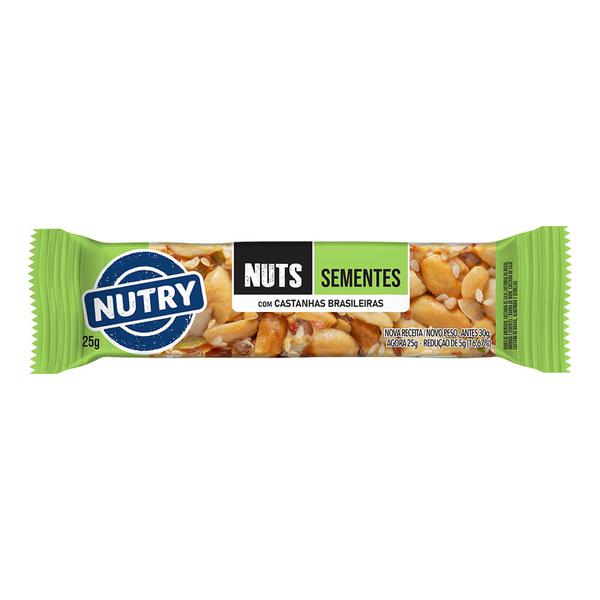 Barra Cereal Nutry 25g Nuts Sementes