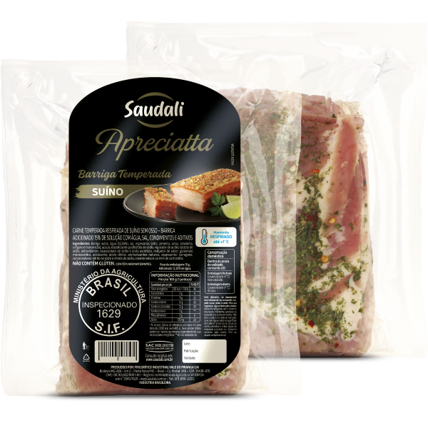 Barriga De Suino Kg Resfriado Temperada Saudali