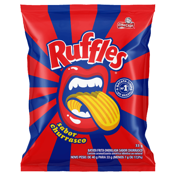 Batata Ruffles 33g Churrasco Elma Chips