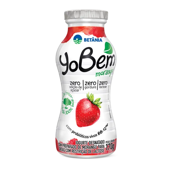 Bebida Lactea250ml Yobem Morango Betania