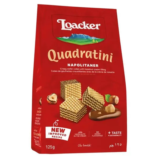 Bisc.Mini Wafer Quadr.Avela125g Loacker