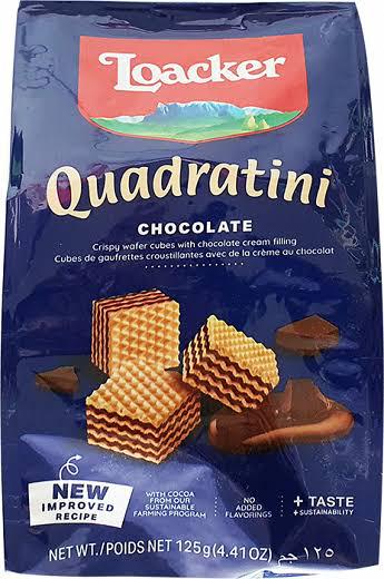 Bisc.Mini Wafer Quadr.Choc 125g Loacker