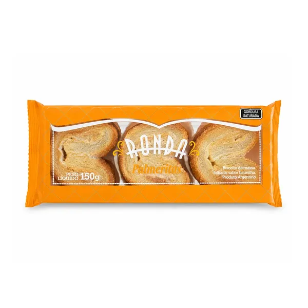 Biscoito 150gr Folhado Ronda Palmeritas
