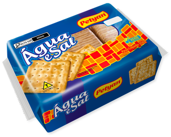 Biscoito 350g Agua e Sal Petyan