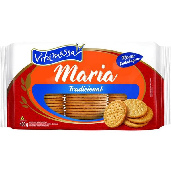 Biscoito 400g Maria Tradicional Vitamassa