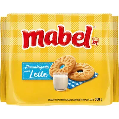 Biscoito Amanteigado 300g Leite Mabel