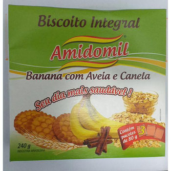 Biscoito Integral 240g Amidomil