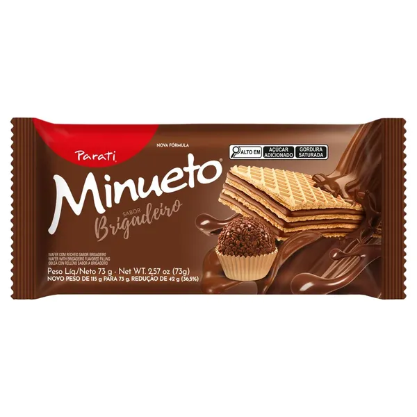 Biscoito Parati Wafer Brigadeiro 73g