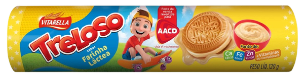 Biscoito Recheado 120g Treloso Farinha Vitarella