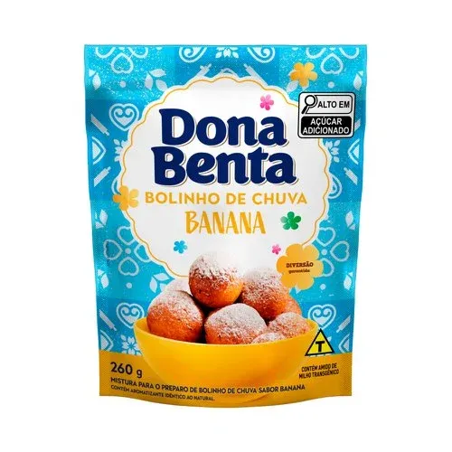 Bolinho De Chuva Banana 260g Dona Benta