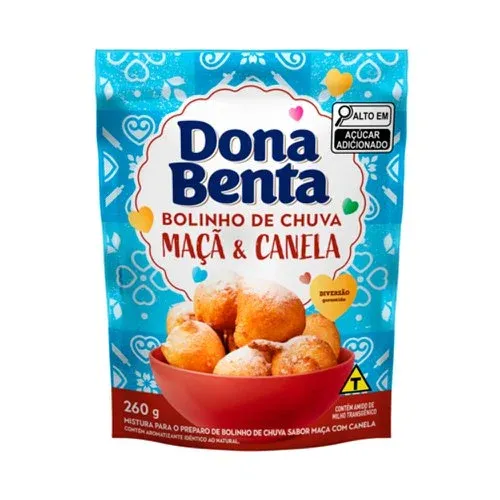 Bolinho De Chuva Maça E Canela 260g Dona Benta