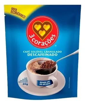 Cafe Soluvel Gran Descafeinado 40g 3 Coracoes