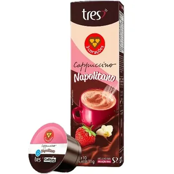 Capsula Capuccino 110g Napolita 3 Coraçoes