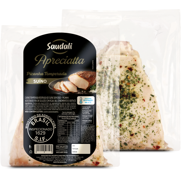 Carne Suina Picanha Temperada Congelada Kg Saudali