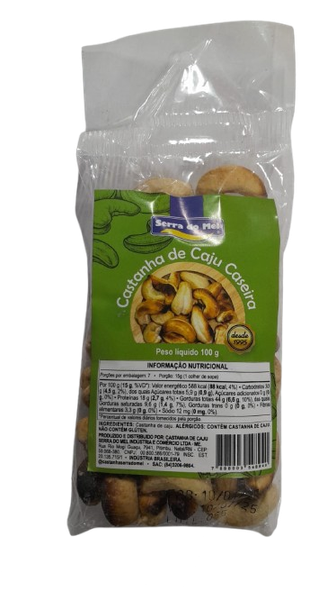 Castanha De Caju 100g Caseira Serra Do Mel