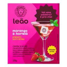 Cha 20gr Morango + Hortela Leão
