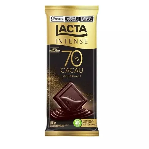 Chocolate Intense 70% Cacau 85g Lacta