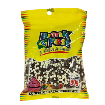 Confeito 50g Ao Leite Mini Cob. Brink Fest