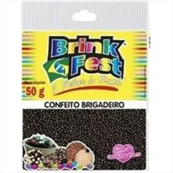 Confeito Brigadeiro 50gr Bolinha Morrom Brink Fest