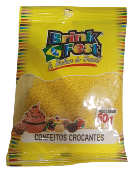 Confeito Granulado 50gr Amarelo Brink Fest