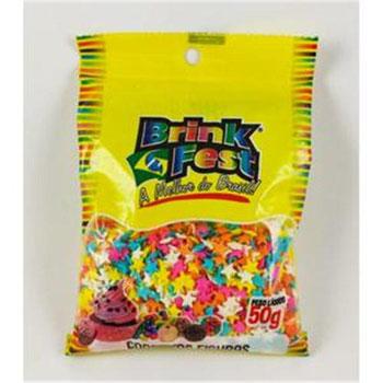 Confeito Granulado 50gr Colorido Brink Fest