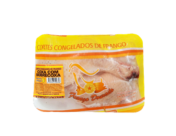 Coxa c Sobrecoxa Congelado Bandeija F Dourado1kg