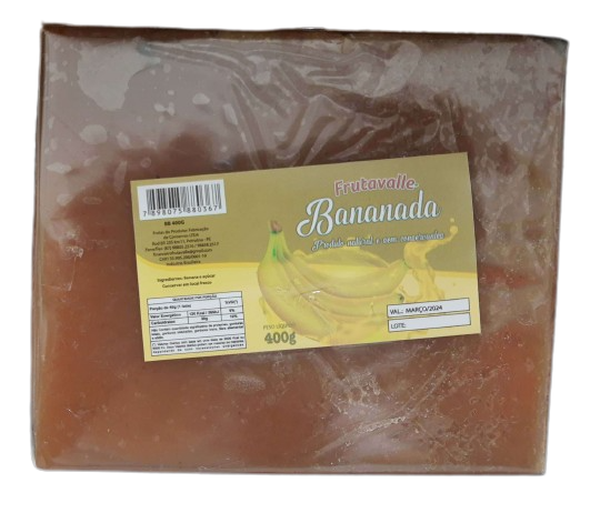 Doce Bananada Barra 400g Frutavalle