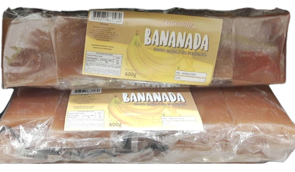 Doce Bananada Tablete 400g 50309 Frutavalle