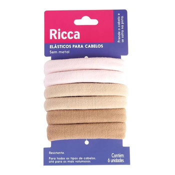 Elastico Para Blondie Cabelo C/6un Ricca