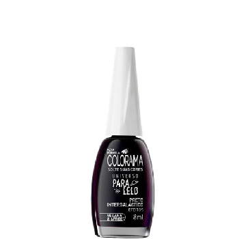 Esmalte 8ml Preto Intergalactico Colorama