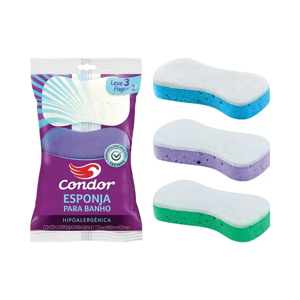 Esponja Banho Com 3 Leve 3 Pg2 Condor