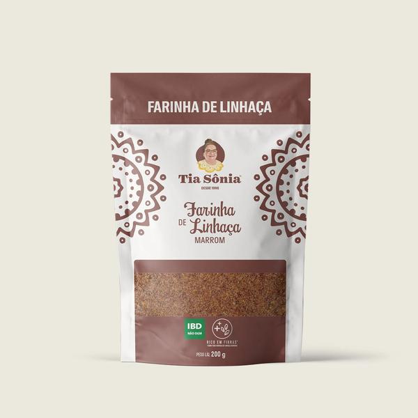 Farinha De Linhaça Marrom Minha Tia 200g