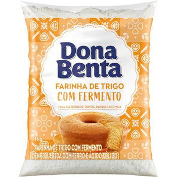 Farinha De Trigo 1kg C/fermento Dona Benta