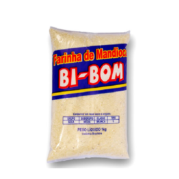 Farinha Mandioca 1kg Branca Bibom