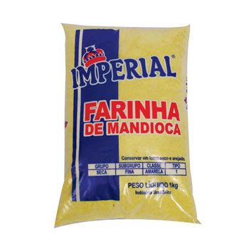 Farinha Mandioca 1kg Amarela Imperial
