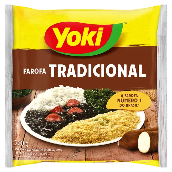Farofa De Mandioca 200gr Tradicional Yoki