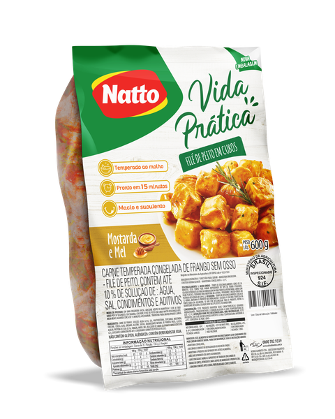 File De Peito 600g Em Cubos Natto