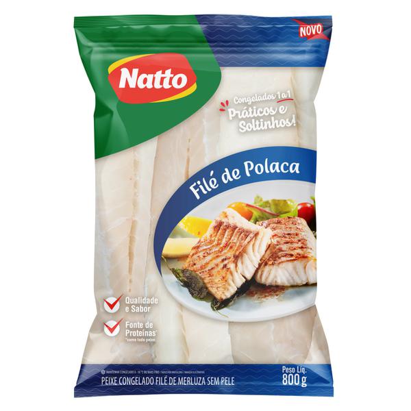 File De Polaca Natto Congelado 800g