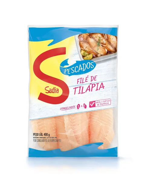File De Tilapia 400g Congelado Sadia